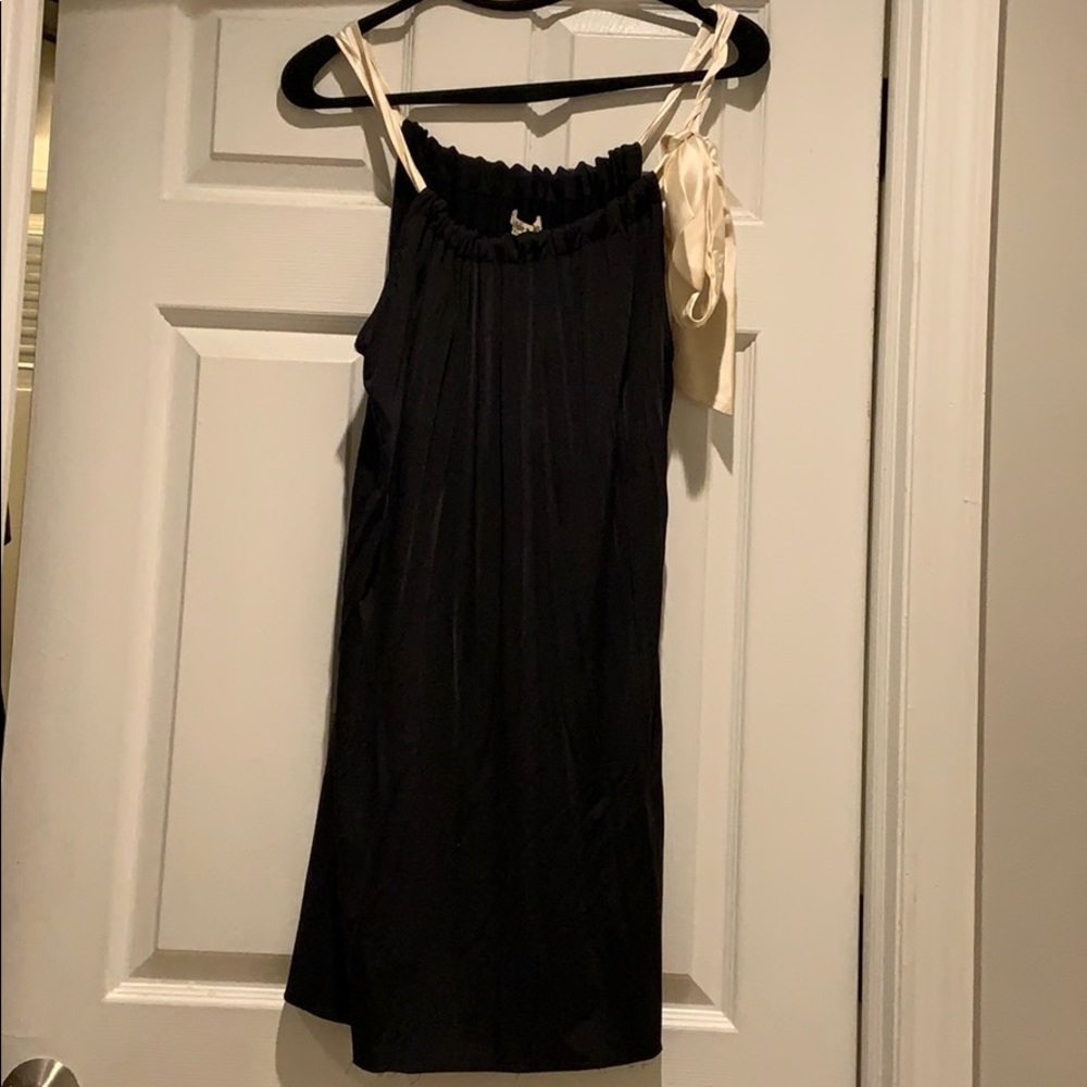Alice + Olivia Black & White Bow Dress